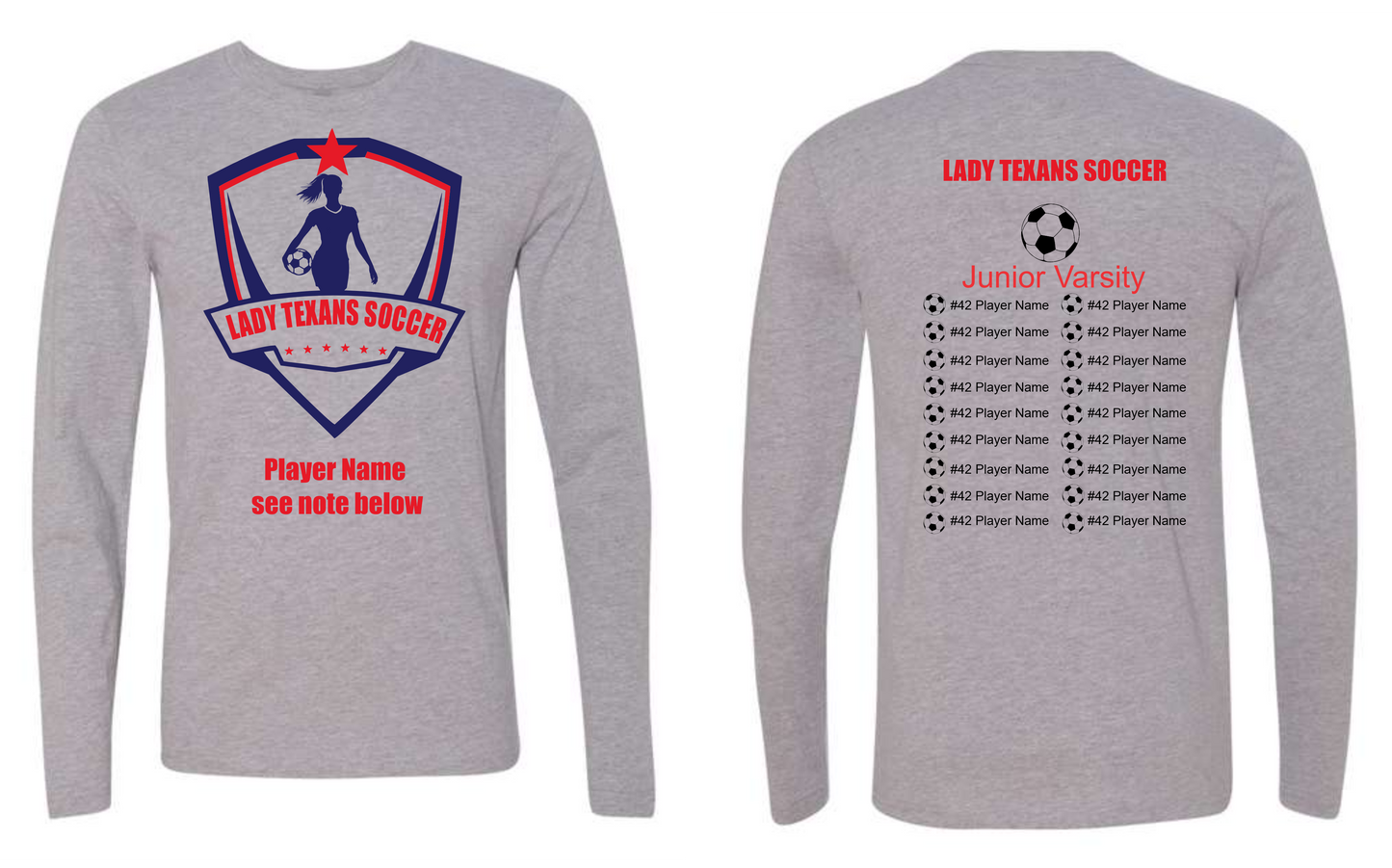 Junior Varsity Lady Texan Long Sleeve