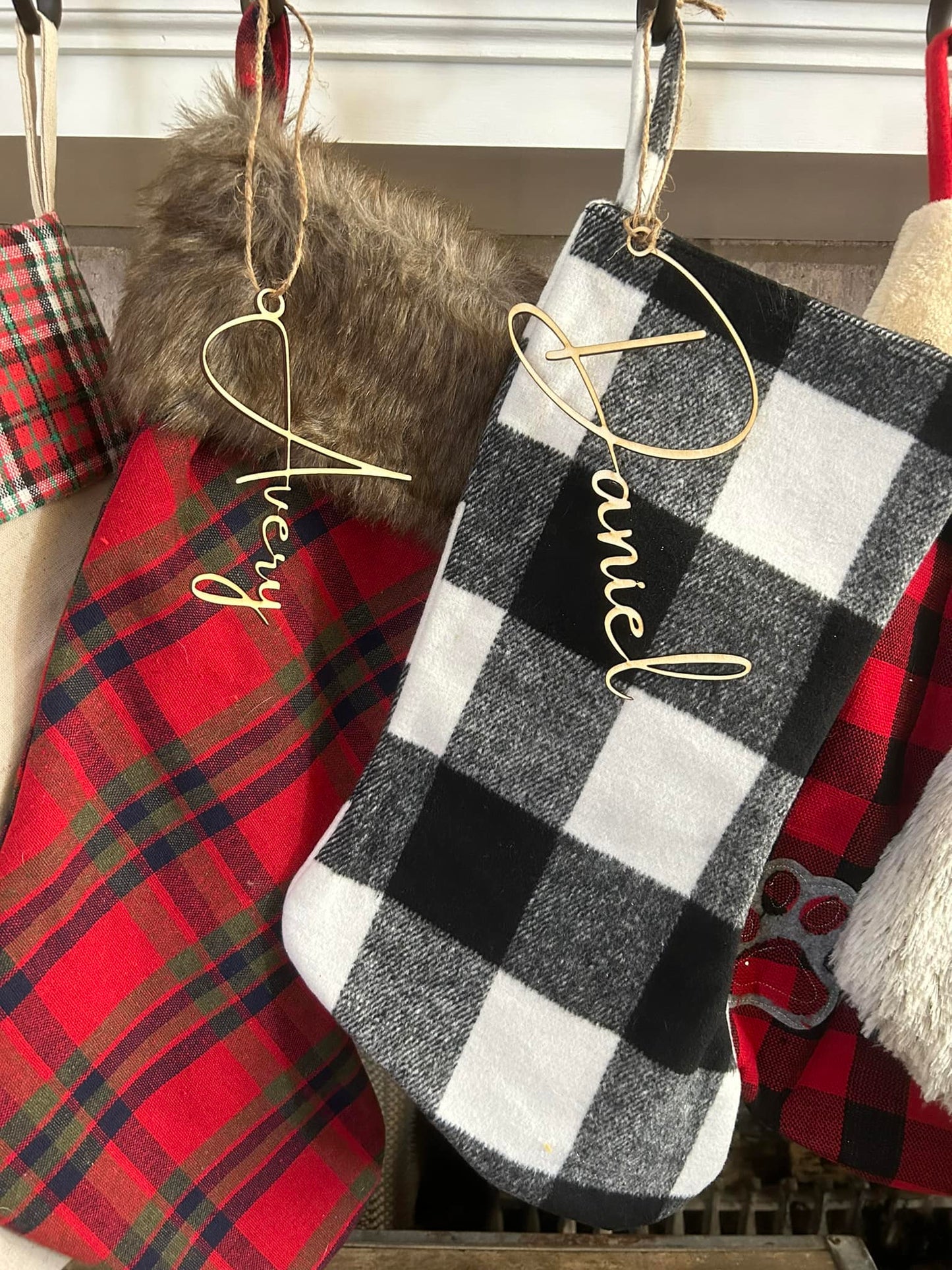 Personalized Holiday Stocking & Name Tags